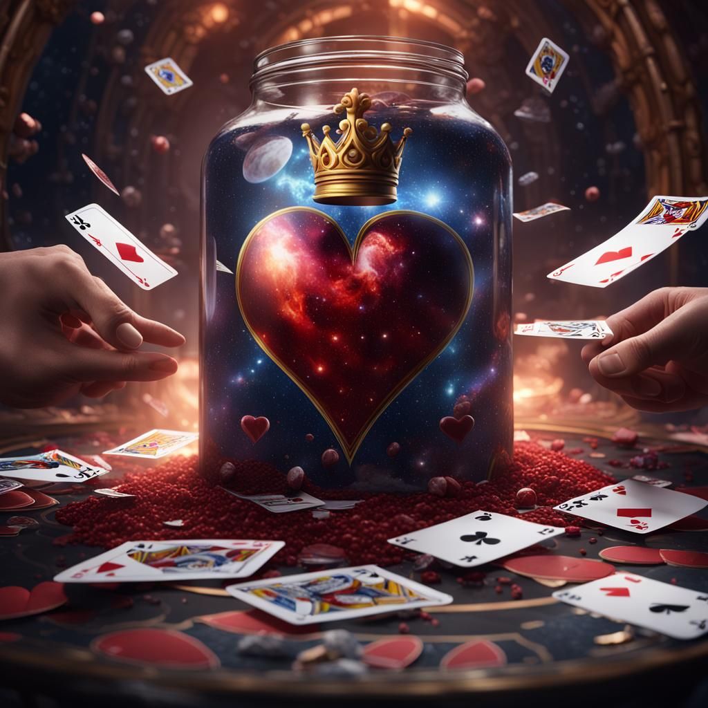 King of Hearts Reaching for a Galaxy