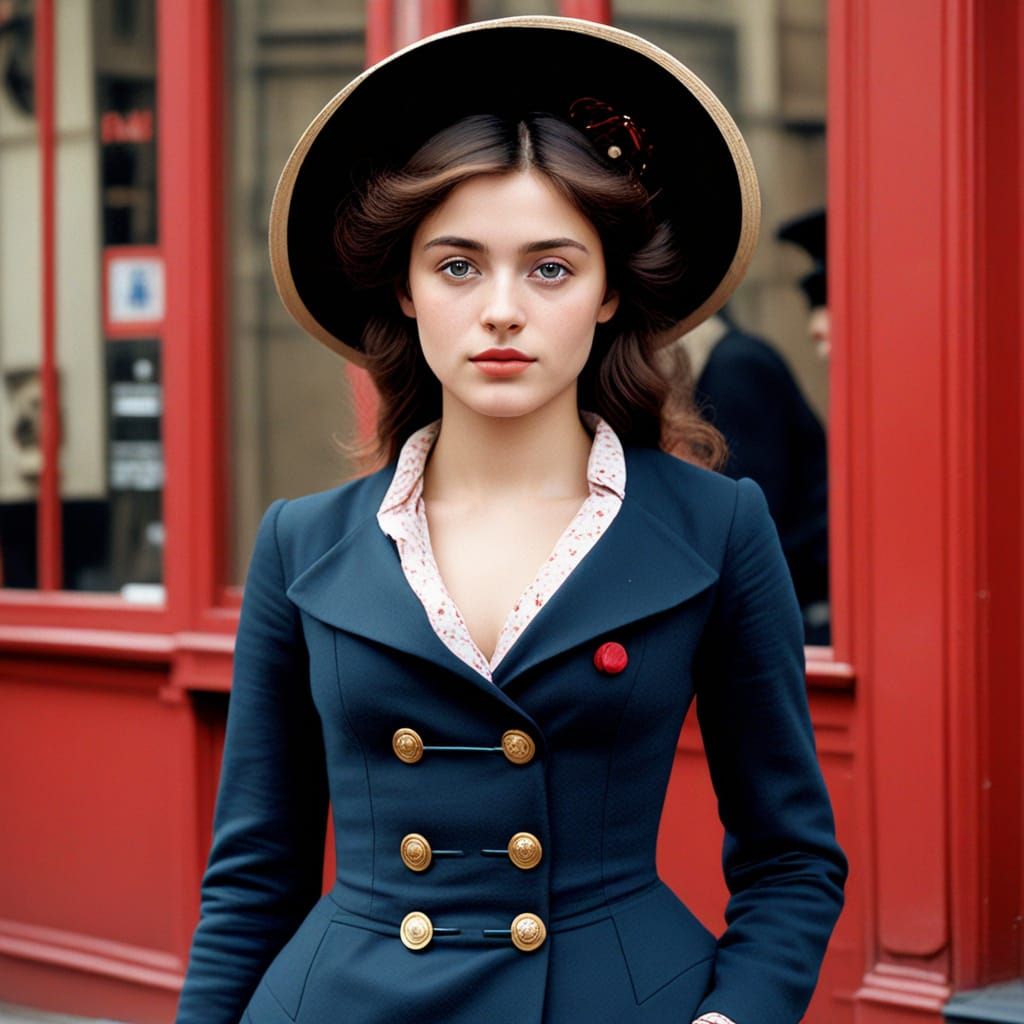 Paris Street Scene in Revolutionary Times