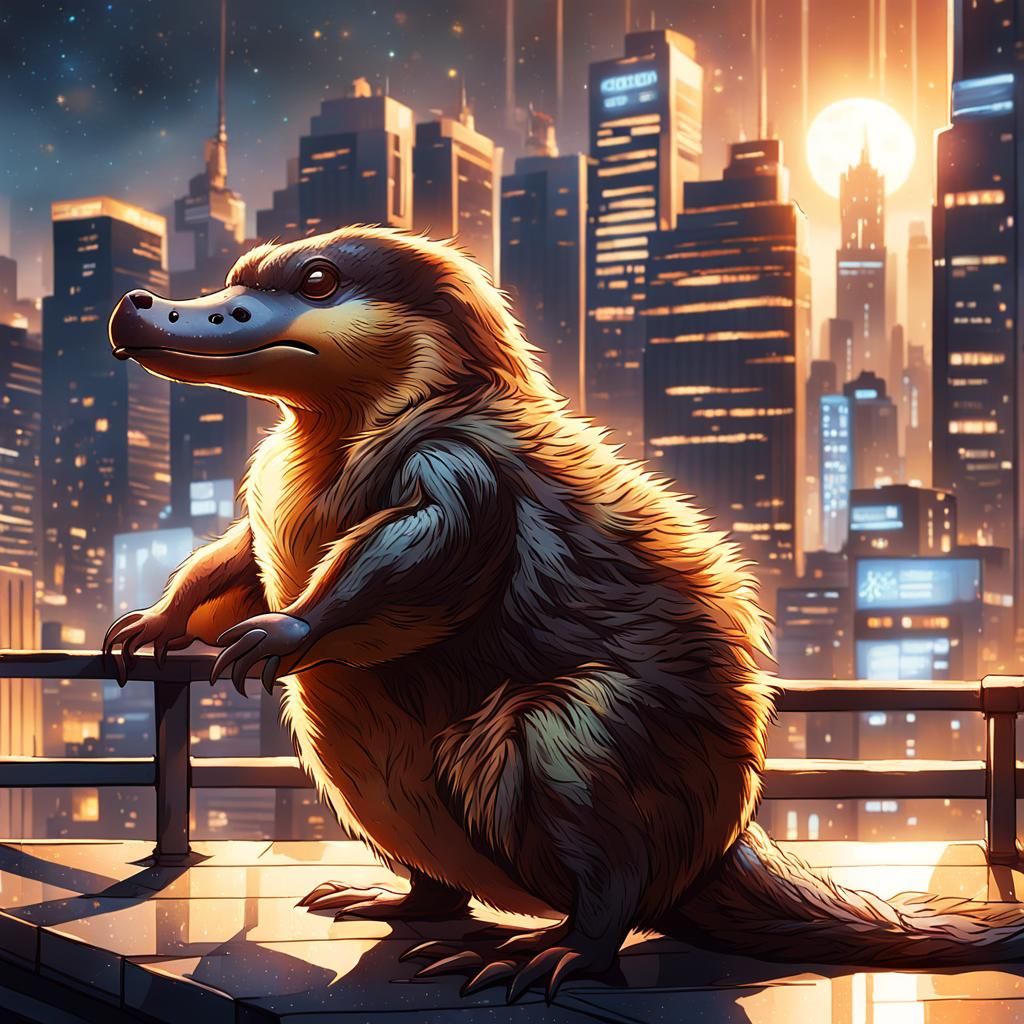 Platypus Overlooking Coruscant: Concept Art