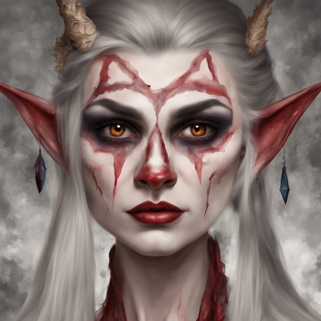 Ethereal Vampire Shaman in Mystic Forest