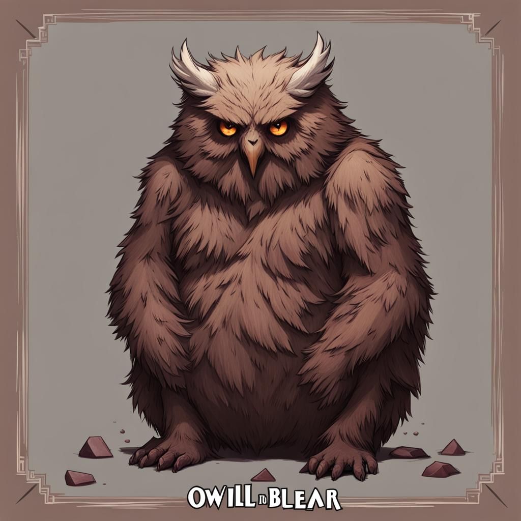 Owlbear's Fierce Gaze: A Study in Instinct
