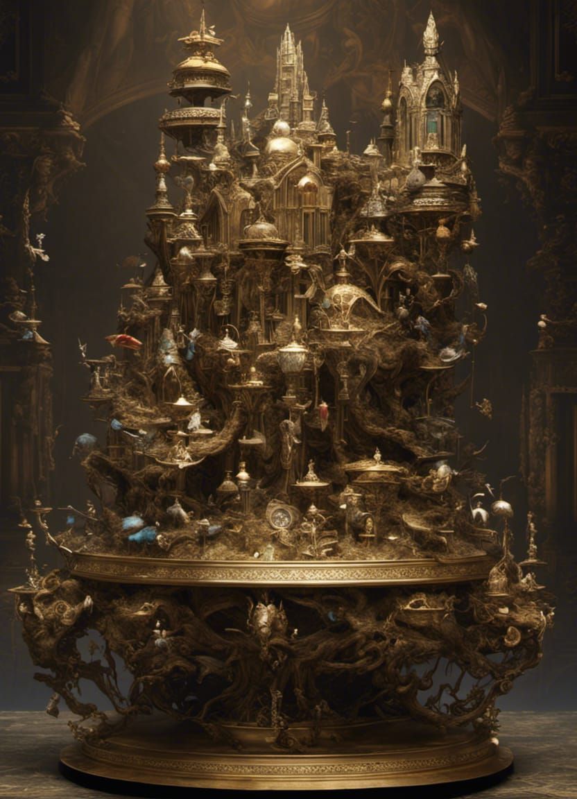 Shimmering First Place Trophy in Fantasycore Style