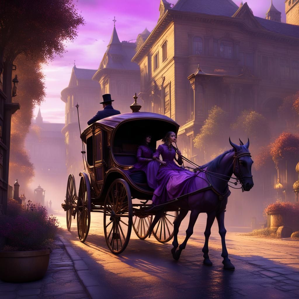 Dark Fantasy Horse and Buggy Concept Art
