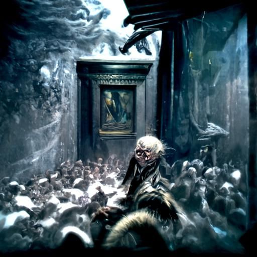 Gringotts Interior in Gothic Horror Style