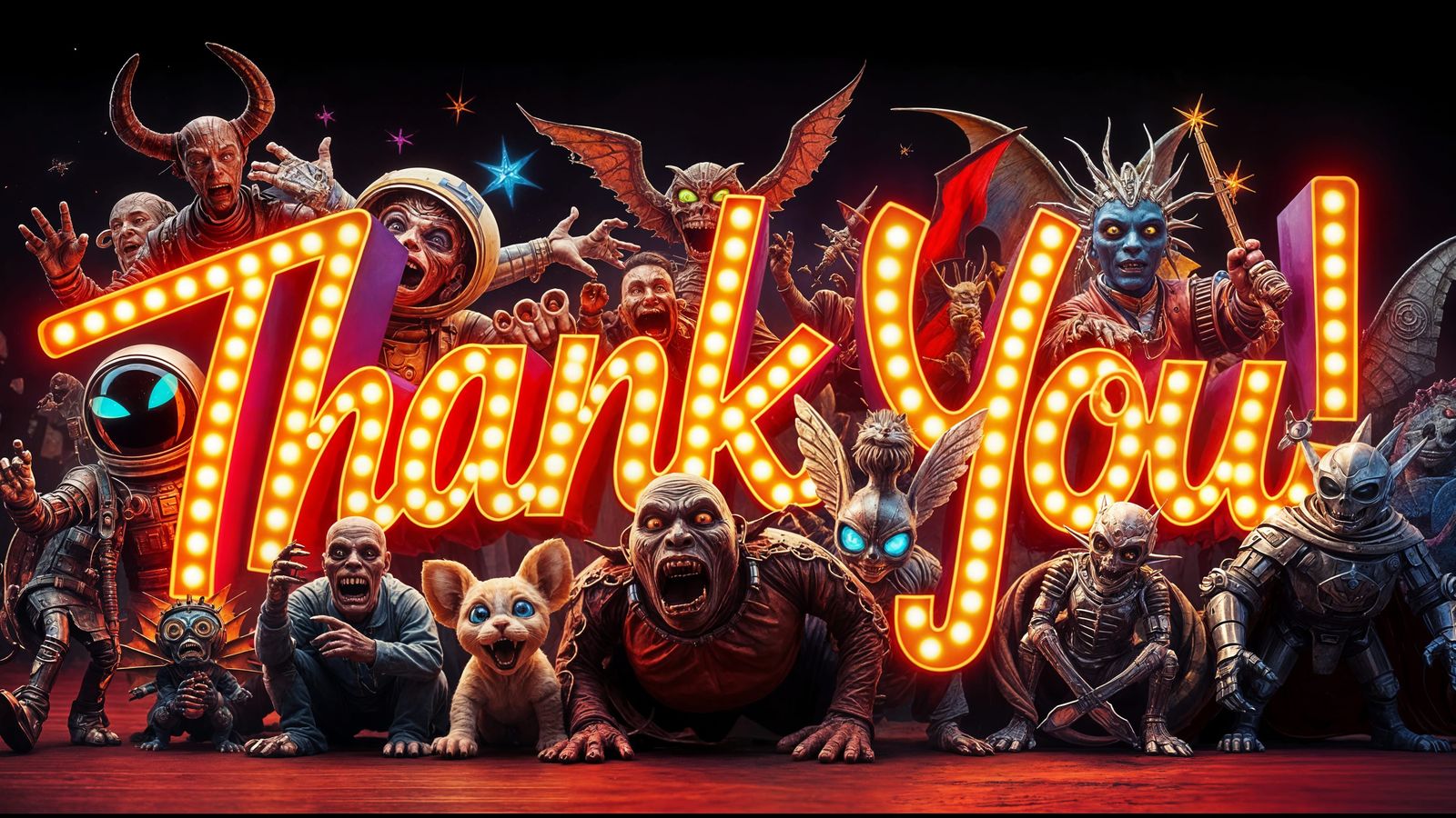 Colorful Characters Celebrate Gratitude in Whimsical Tilt-Sh...