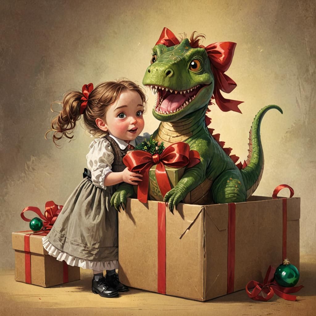 Whimsical Christmas Joy in Victorian Style