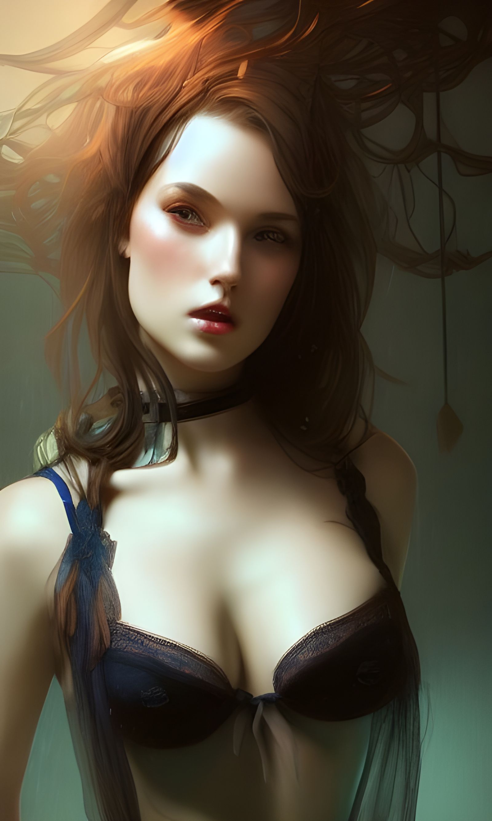 Pretty Witch Lingerie Portrait in Artgerm Style