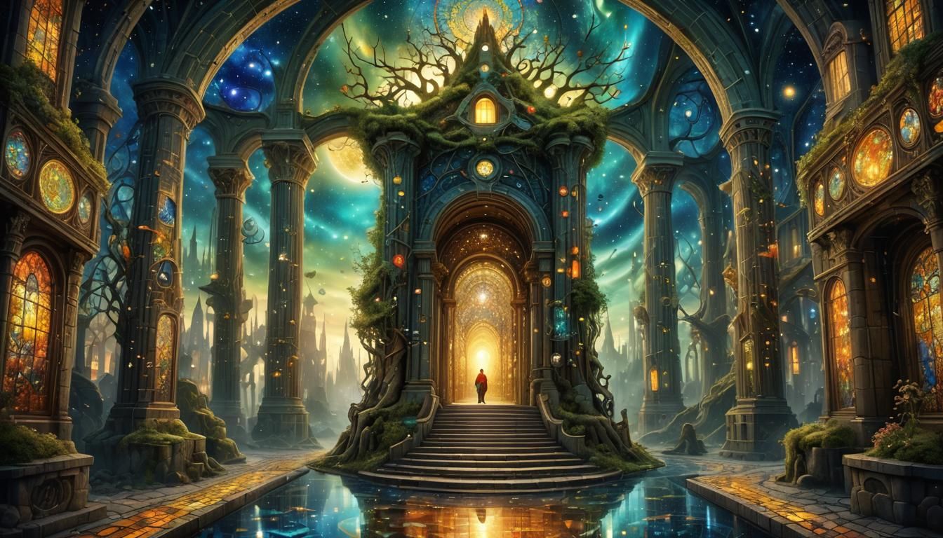 Surreal Entrance to Heaven: Optical Illusion