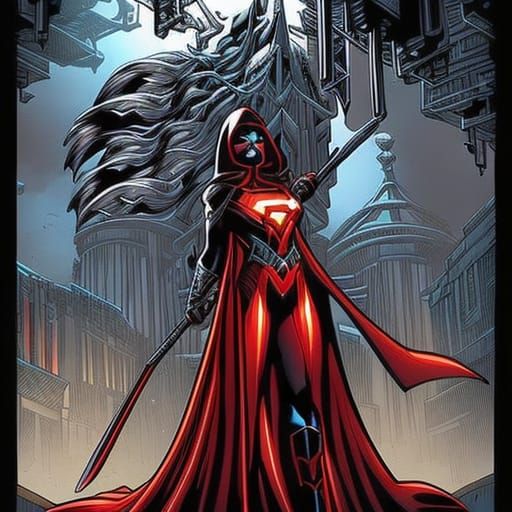 Dynamic Superheroes in Modern Comic Book Style