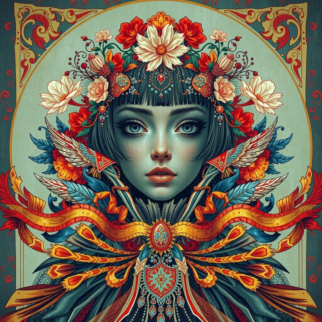 Melancholic Woman in Contemplation