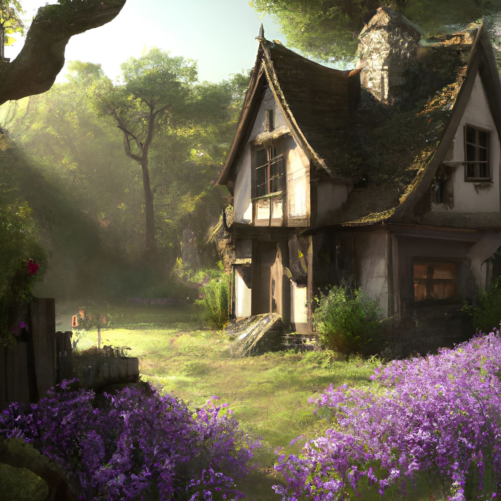 Painting of a Cottage