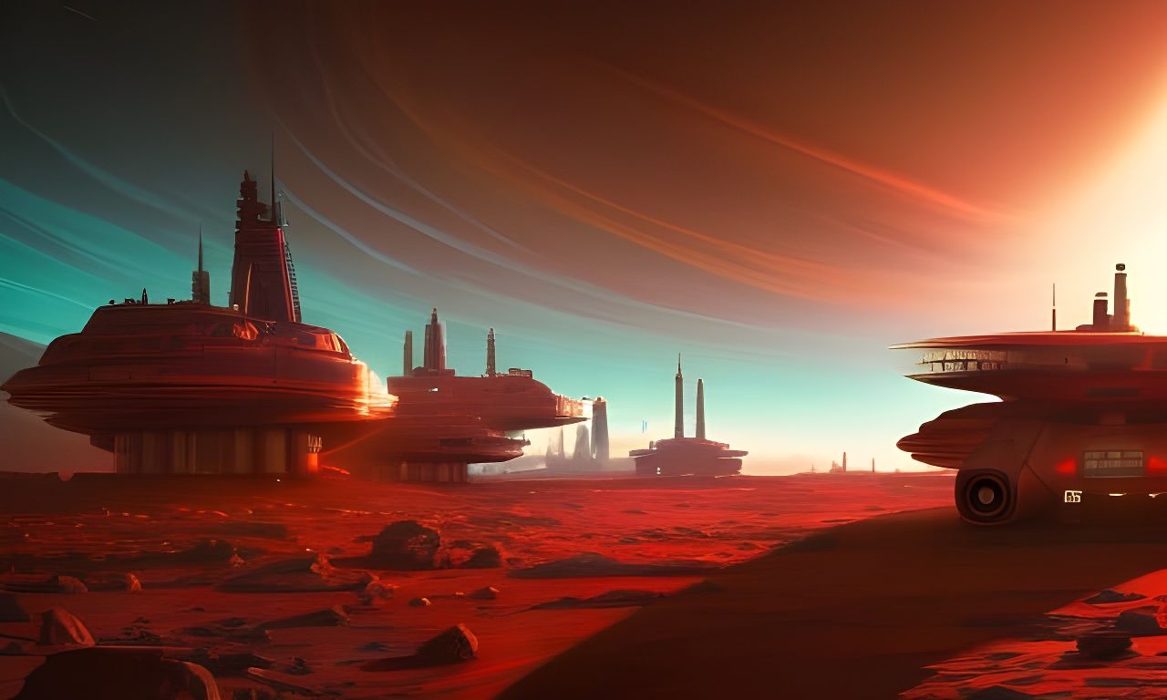 Futuristic Base on Mars by Atelier Olschinsky