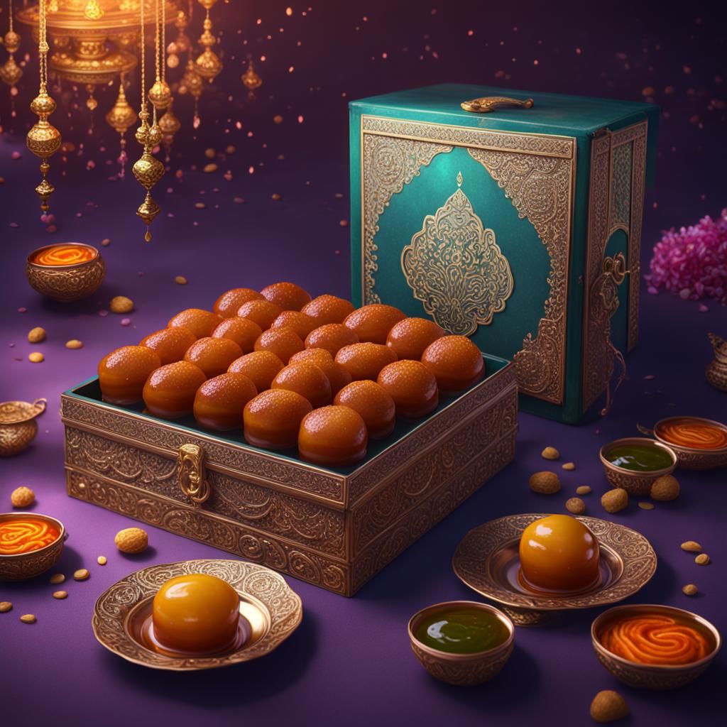 Box of Gulab Jamun and South Asian Sweets
