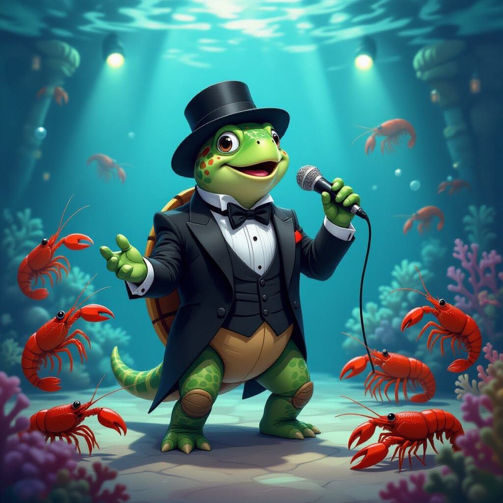 Turtle Crooner at Coral Reef Nightclub