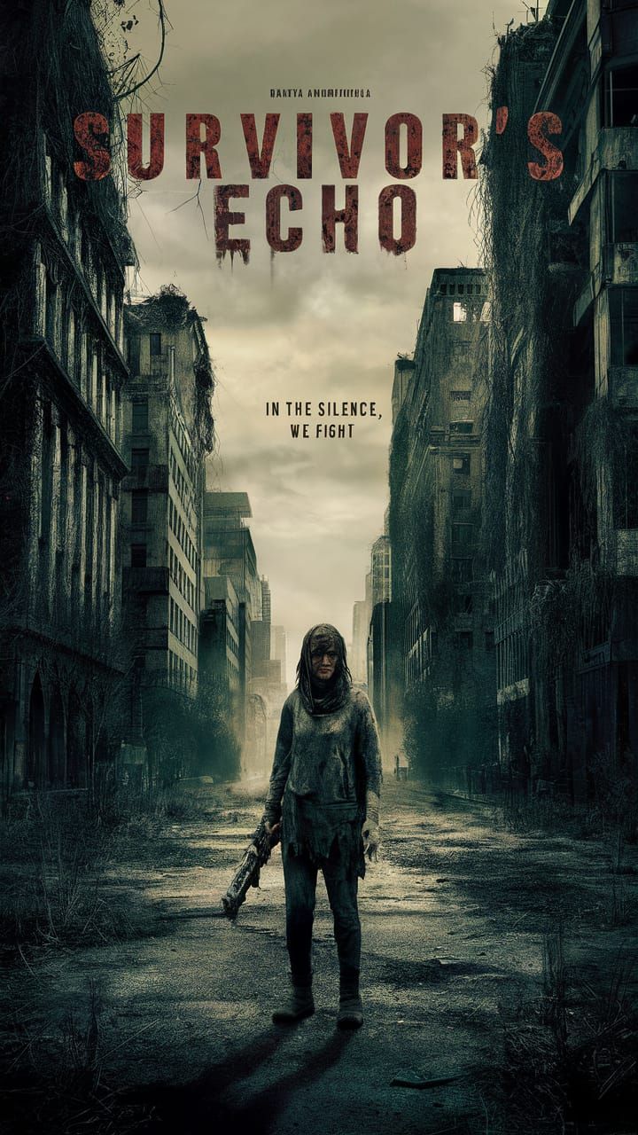 Survivor's Echo: Post-Apocalyptic Movie Poster