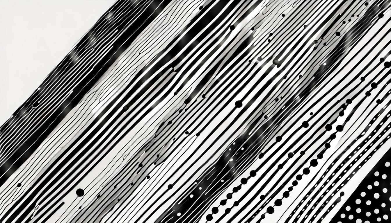 Abstract Line Art: Minimalist Fractal Beauty