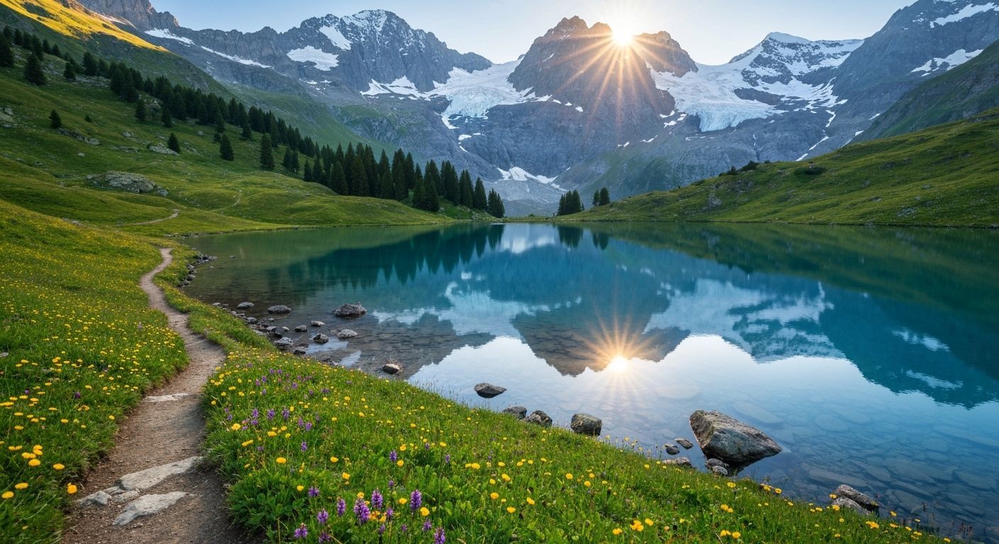 Breathtaking Swiss Alps Sunrise Vista