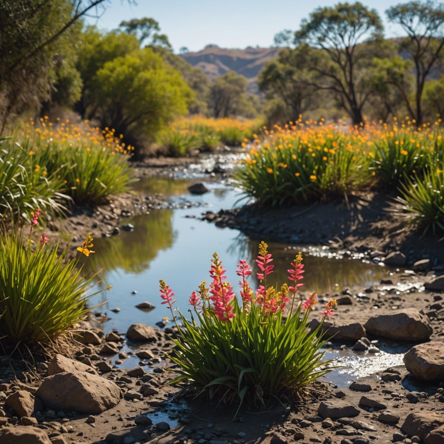Subtropical Floodplain with Cretaceous Flowers: Photography