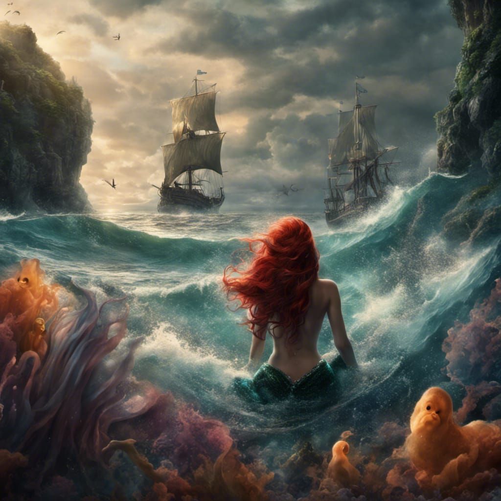 Mermaid Singing a Dramatic Song