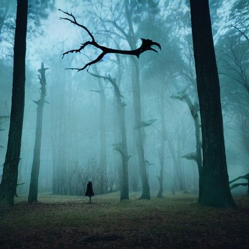 Haunted Forest with Colossal Demon
