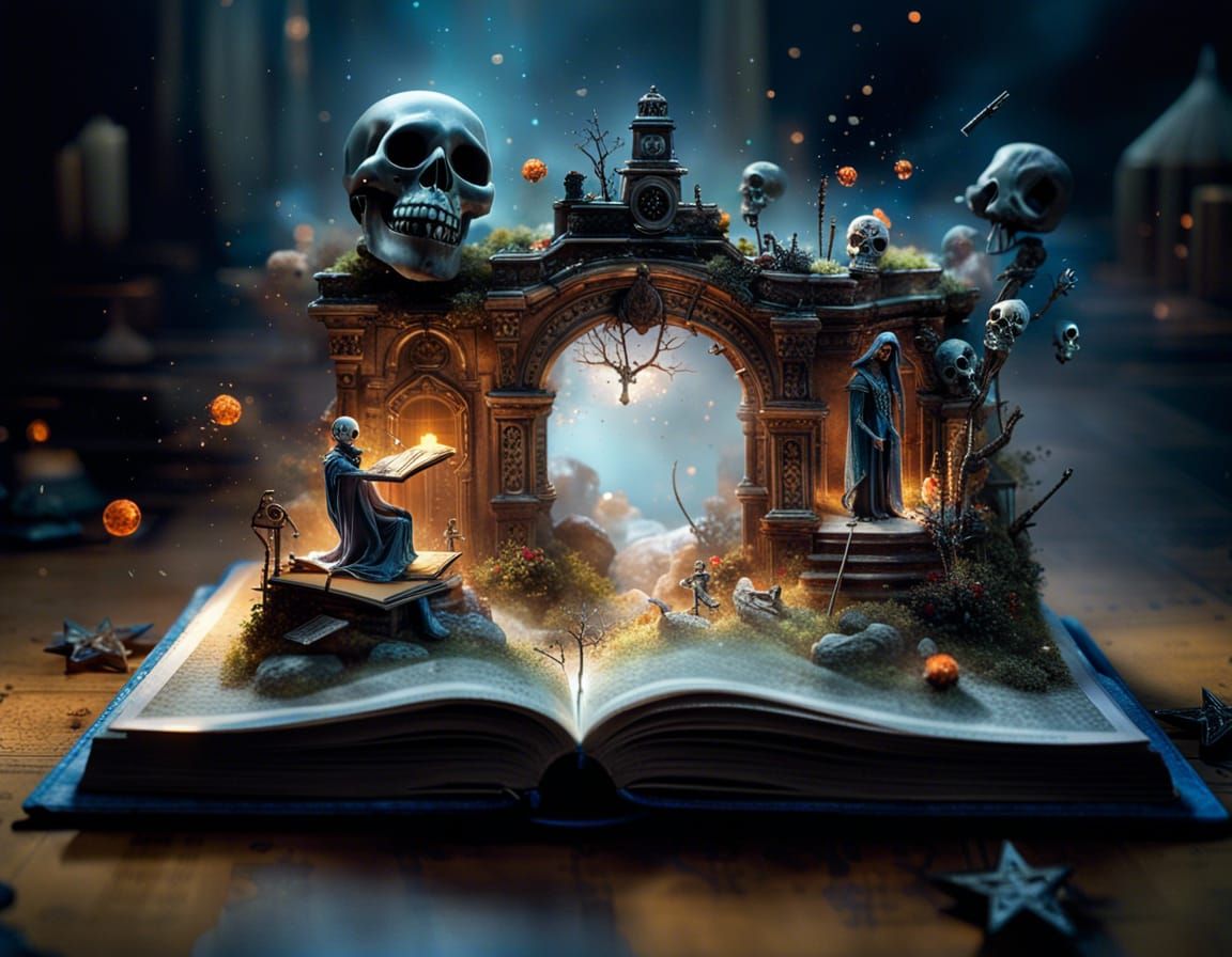 Miniature Sci-Fi Day of the Dead World