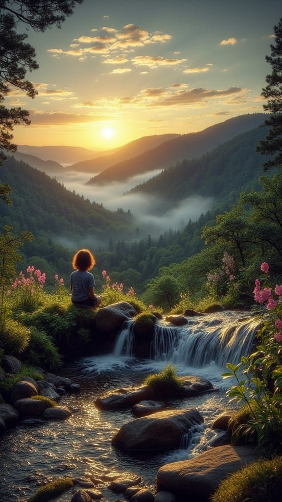 Dreamlike Stillness: Time's Gentle Pause at Dawn