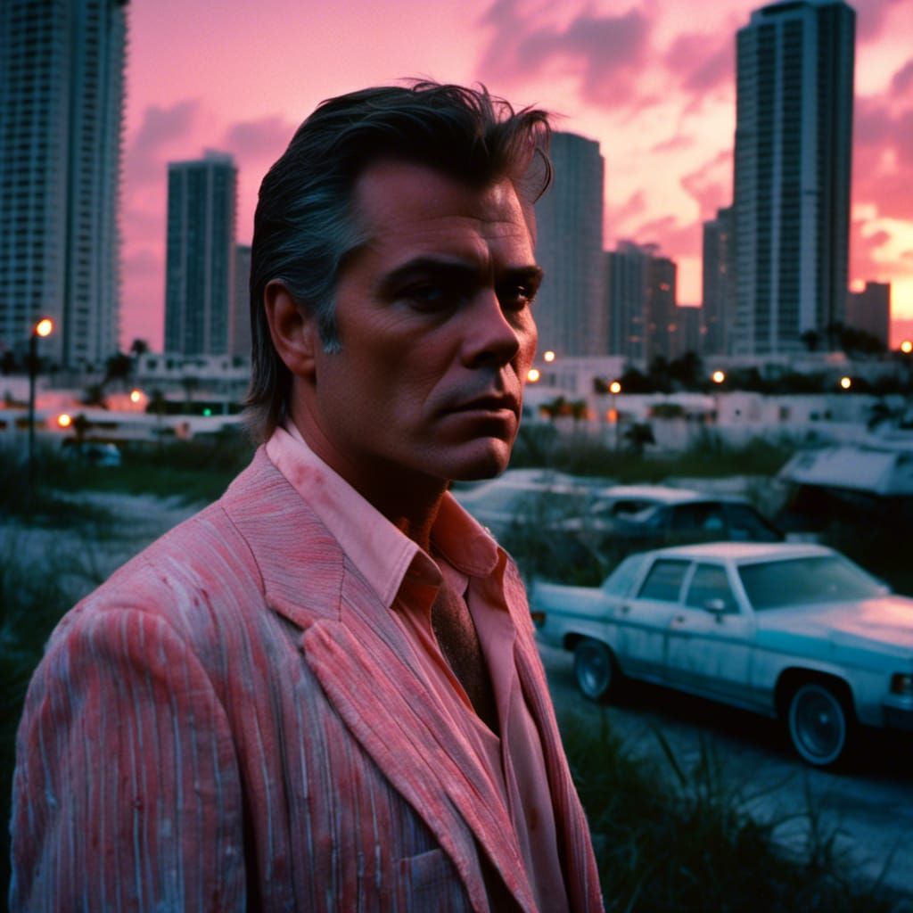 Ray Liotta in Miami Vice 80s Crime Scene