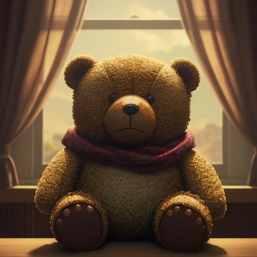 Detailed Teddy Bears in Colorful 3D Animation