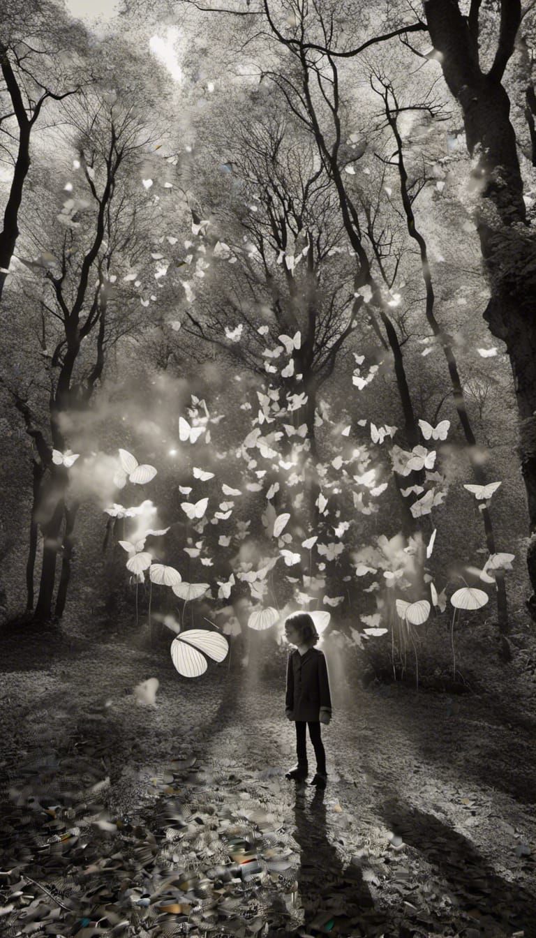 <lora:Fall Fairies:1.0> surreal autumn seasonal portal, leaves, fall fairy tale , highly detailed drawing a h...