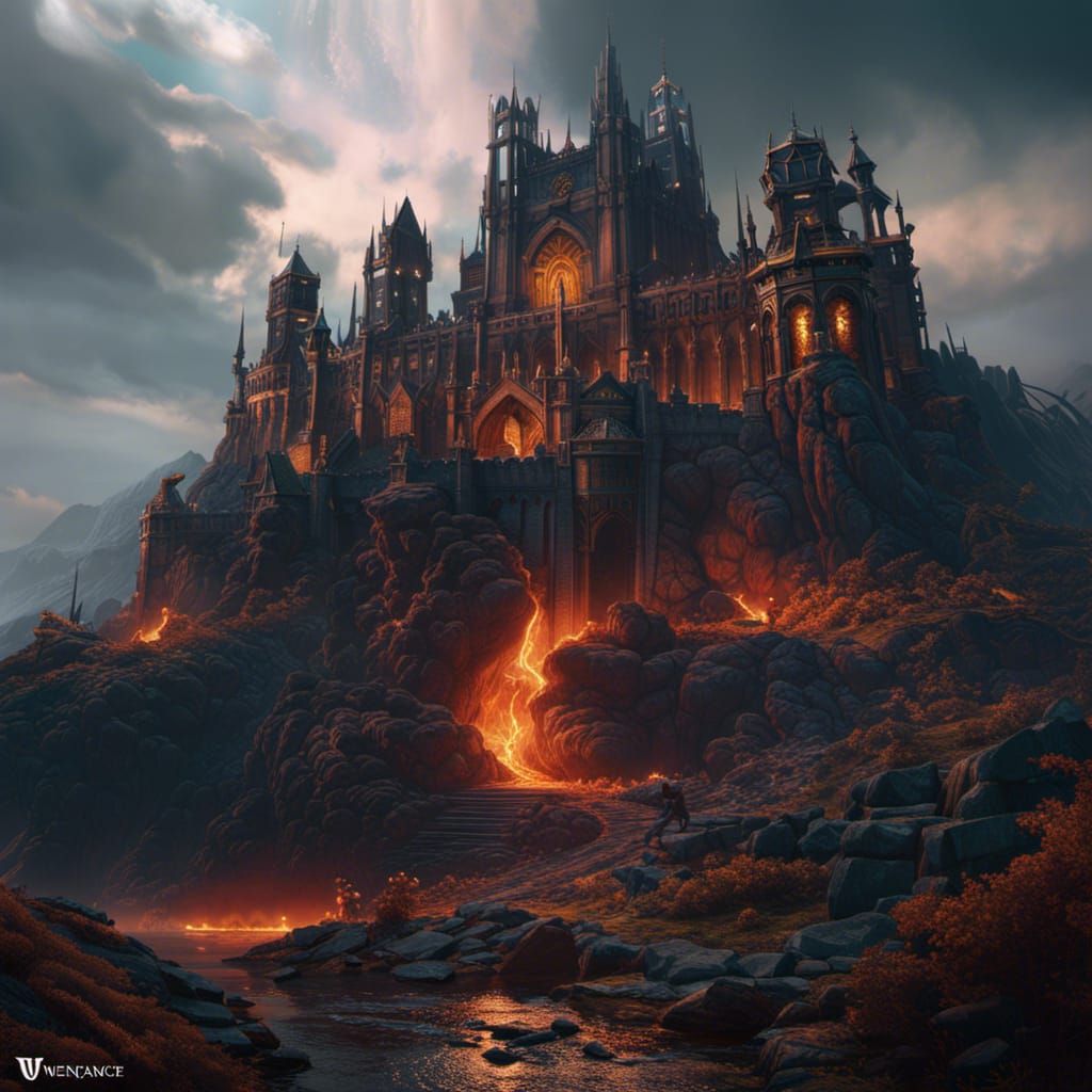 Vengeance: Detailed Matte Painting in Deep Color