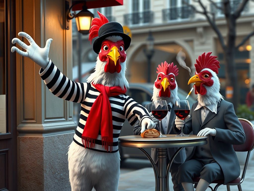 French Hens in 1960s Paris, a Joyful Christmas Gift