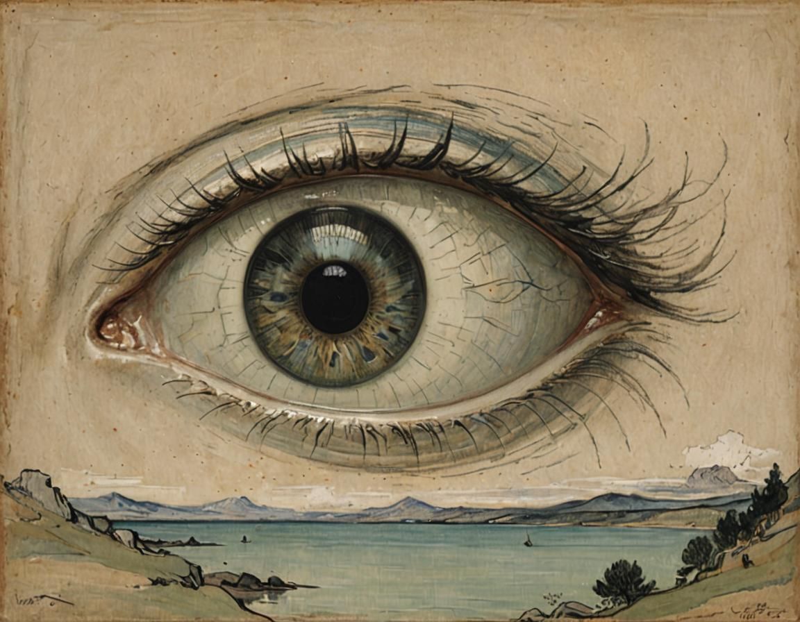 Eye of Nature in Tonalist Style