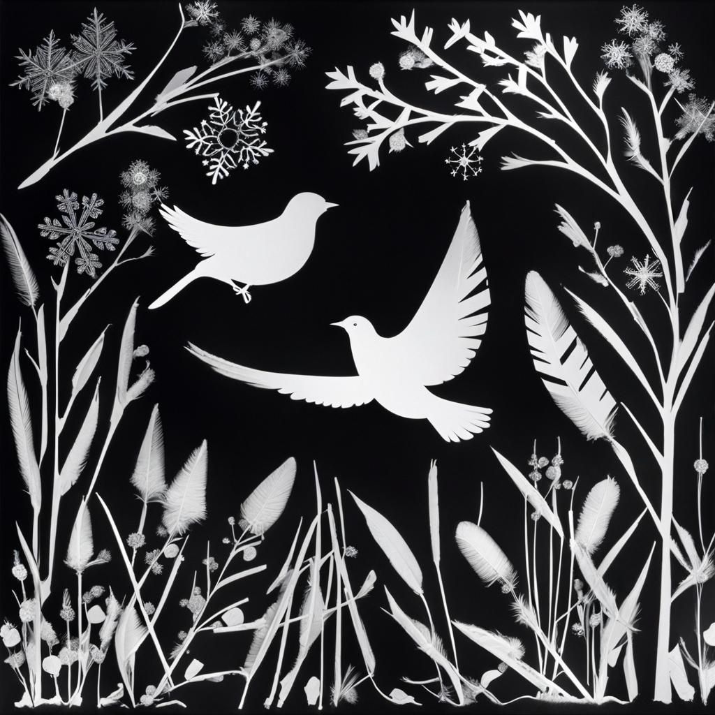 Wow photogram of  A human  hand with four fings and one thum...