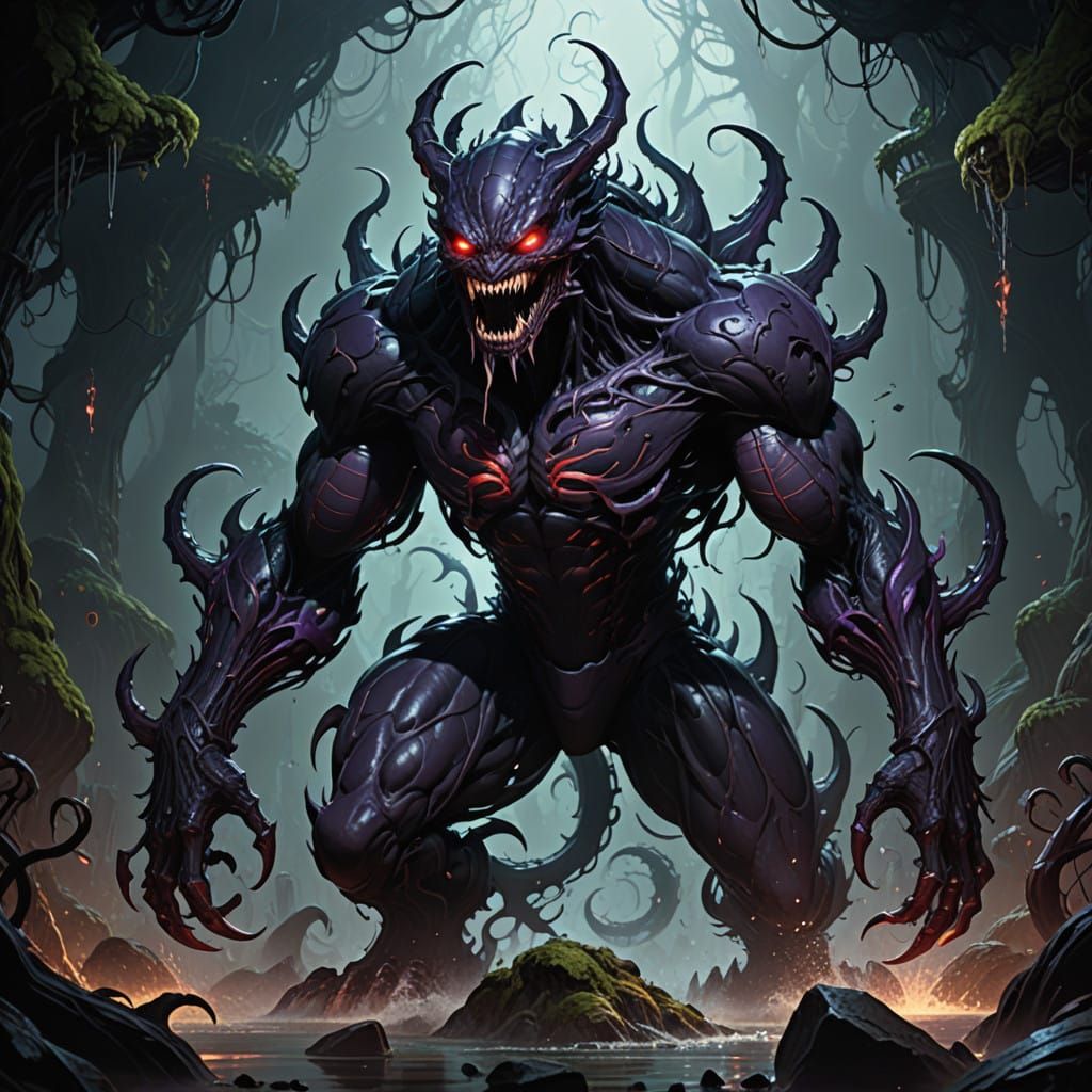 Monstrous Voidfang Emerges from Shifting Symbiotic Substance...