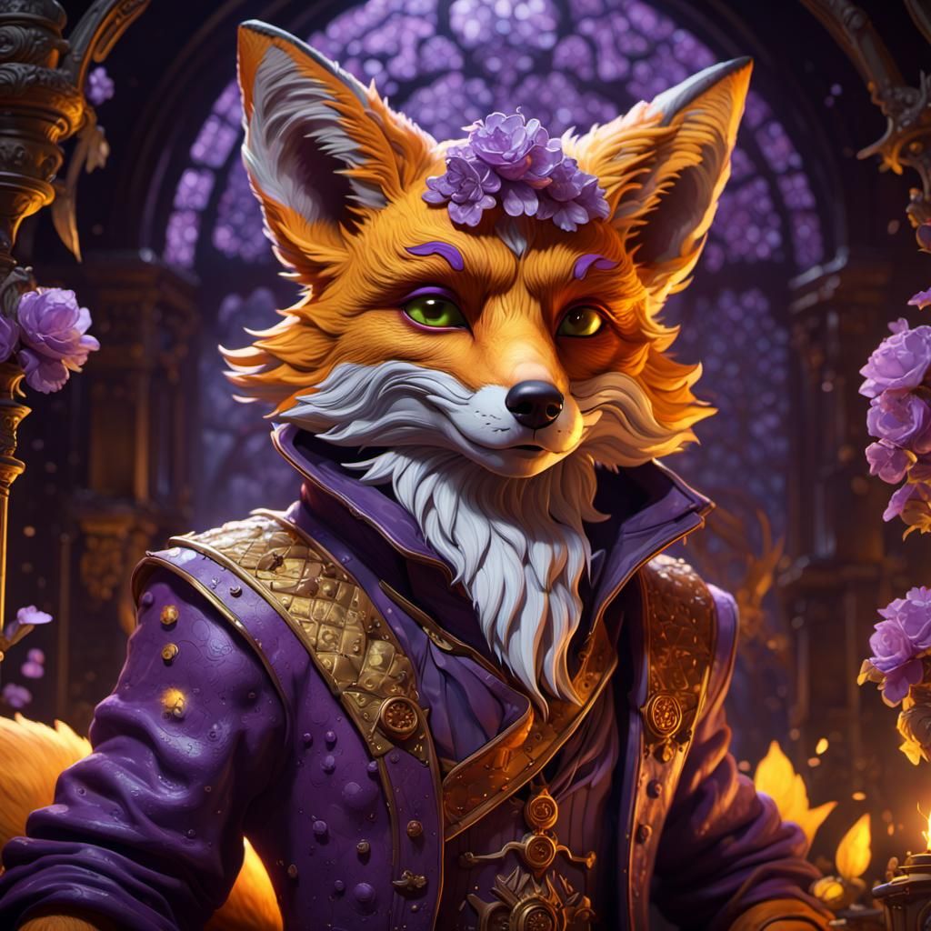 Waffles the Fox: Dark Fantasy Concept Art
