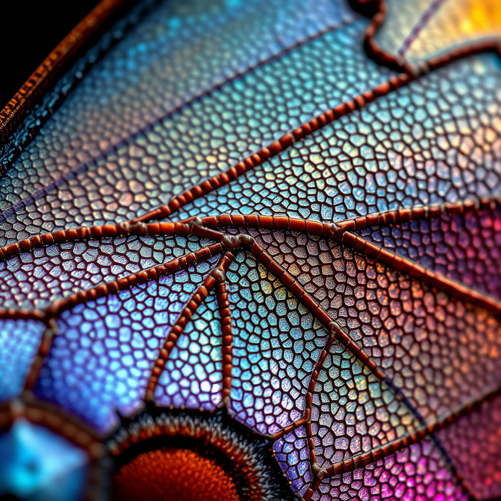 Hyperrealistic Butterfly Wing Macro Photography