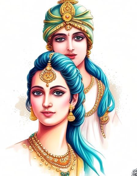 Lord Radha Krishna Selfie: A Modern Devotional Image