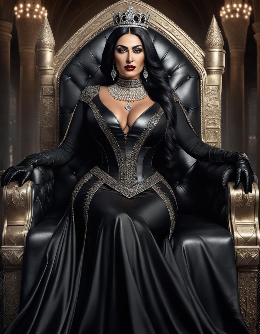 Elegant Middle Eastern Queen in Gothic Style