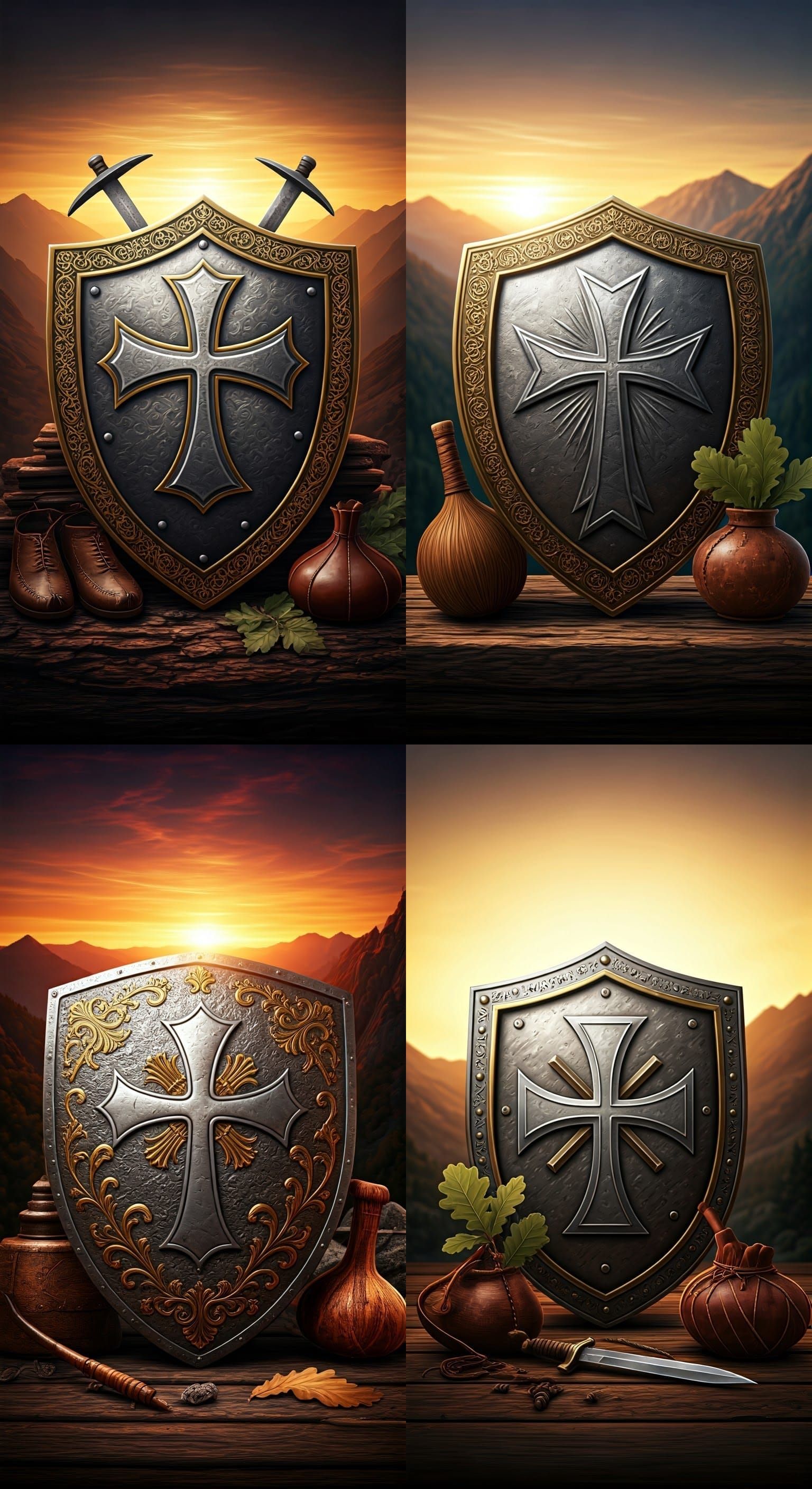 Traditional Serbian Shield in Historic Glory