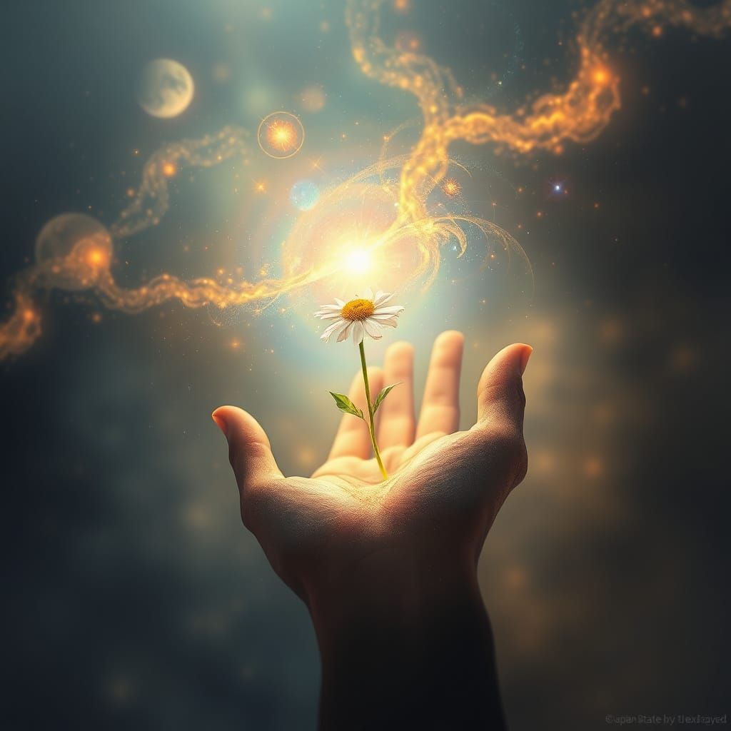 Cosmic Sand Grain and Flower in Blakean Vision