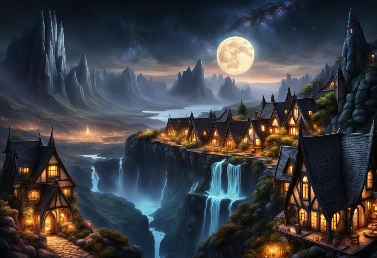 Fantasy Cliff Village 13