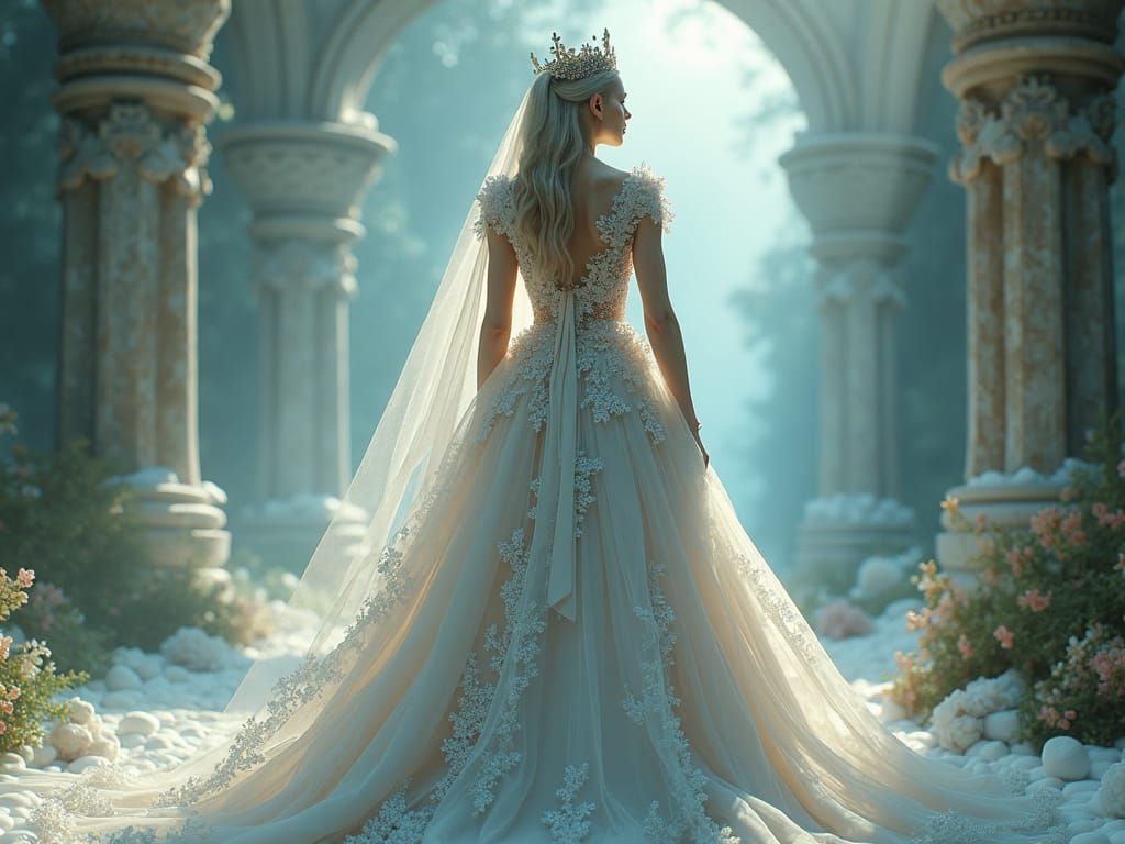Ethereal Haute Couture Gown Inspired by a Goddess