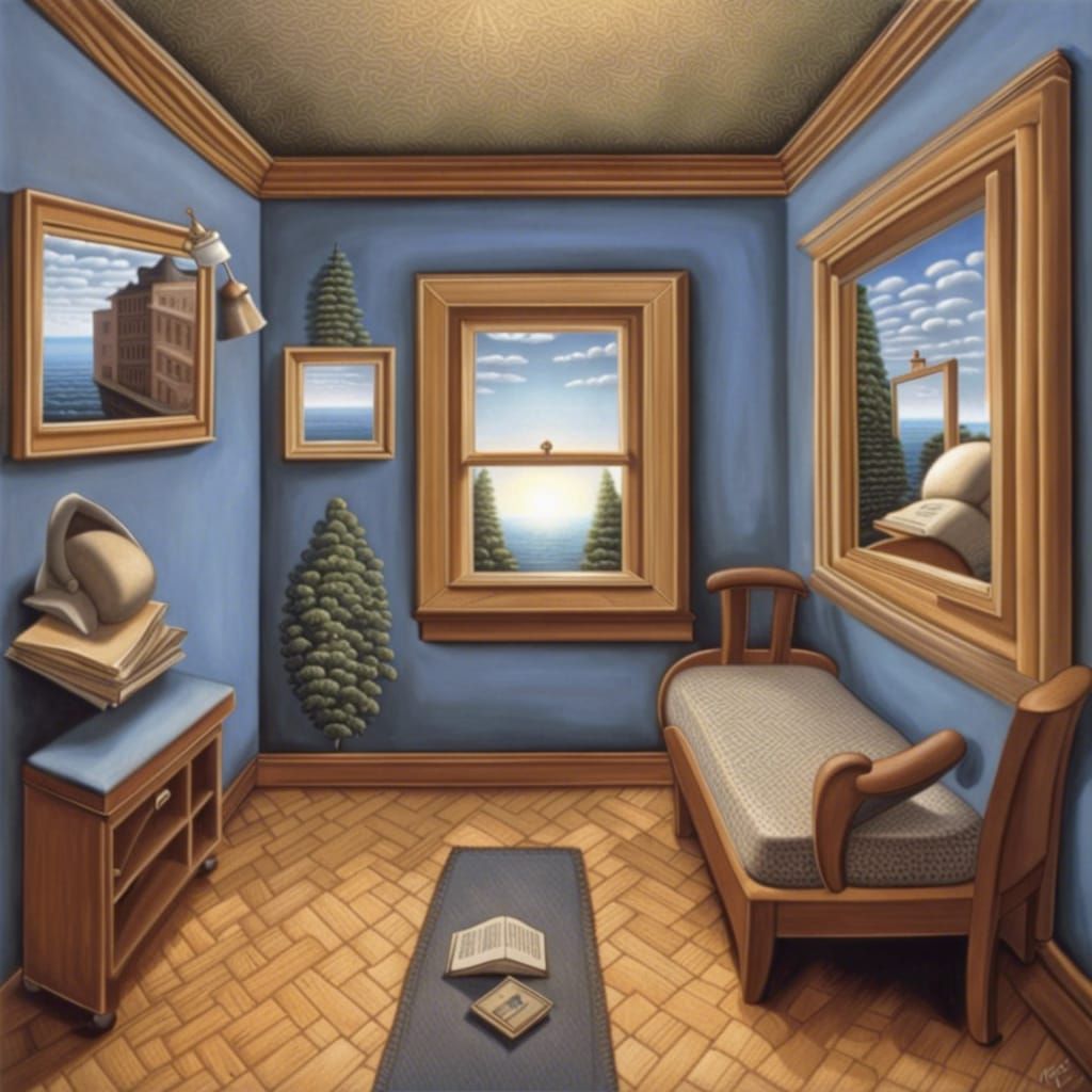 Surreal Optical Illusion with 3D Depth