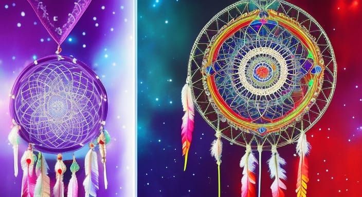 Mystical Dreamcatcher in Anime Art Style