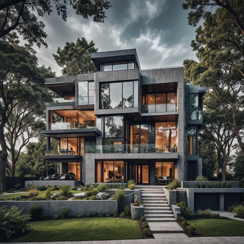 Hyperrealistic Modern House in High Definition