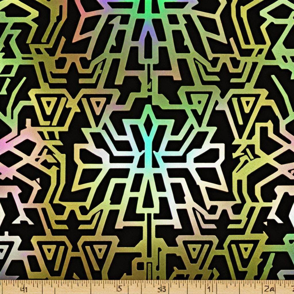 Synthwave Steampunk Engine with Geometric Art