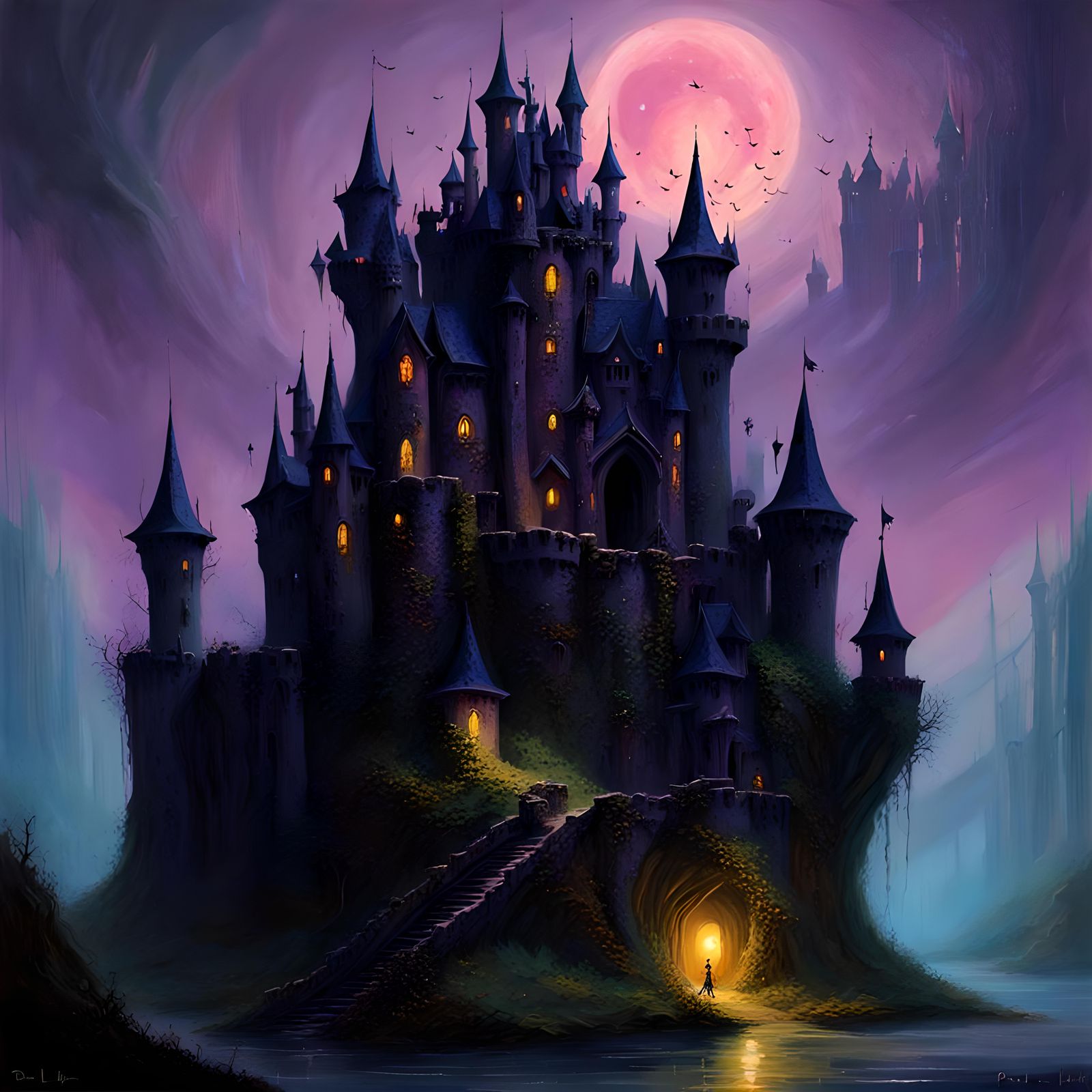 Dark fairy castle By paul lehr