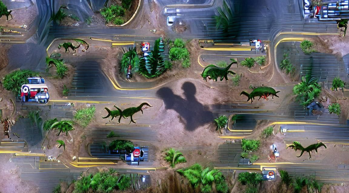 Iconic Jurassic Park Logo Art