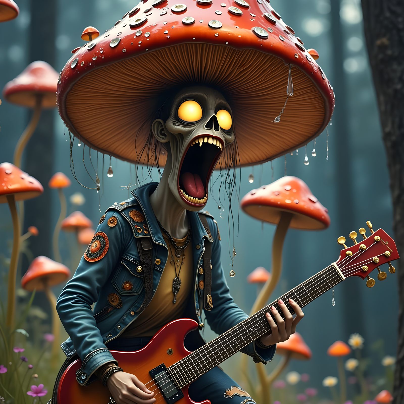 Electric Punk Rock Mushroom Shredder