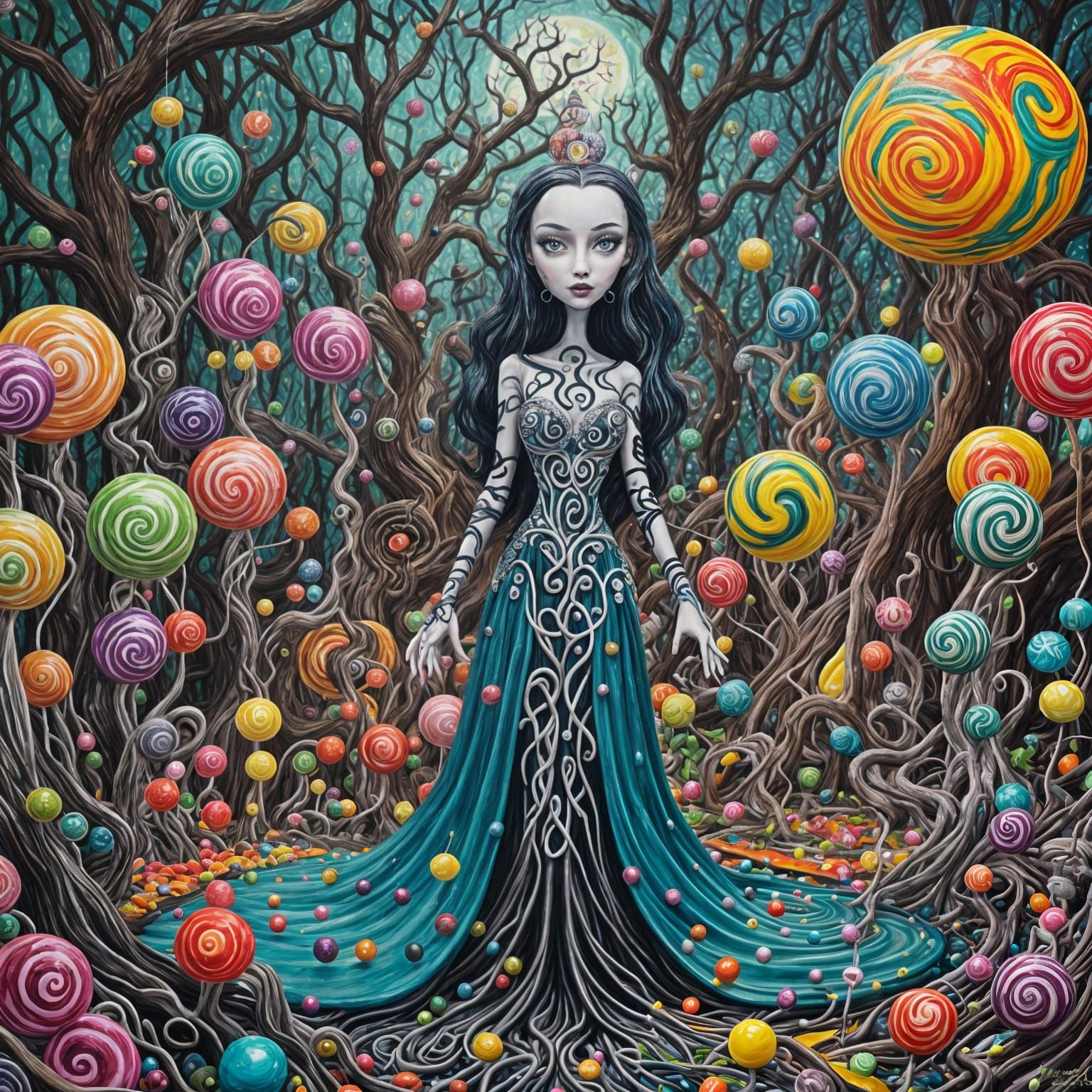 Mystic Enchantress at Candy Altar in Candyland Wonderland